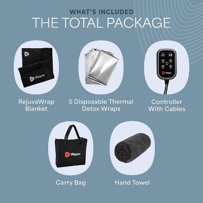 Lifepro RejuvaWrap Infrared Sauna Blanket - Portable Far Infrared Sauna for Detox, Relaxation, Muscle Recovery & Adjustable Heat