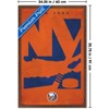 Trends International NHL New York Islanders - Logo 25 Framed Wall Poster Prints - 3 of 4