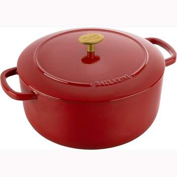 Enameled Cast Iron Dutch Oven for Bread Baking, 5.5 QT Dutch Oven Pot with  lid, Induction Compatible, Red