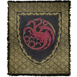 House Of The Dragon Hod Shield Blanket 50"x60" Woven Tapestry - 1 of 4
