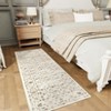 Vintage  Area Rug for Living Room Bedroom Non-Slip Low Pile Machine Washable Rug - 3 of 4
