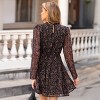 Women's Romantic Floral Chiffon Mini Dress - Cupshe - 4 of 4
