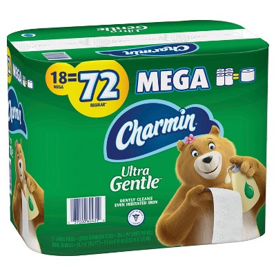 Charmin Ultra Gentle Toilet Paper - 18 Mega Rolls