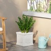 Okak Modern Decorative Planter Box with Magnesium Oxide Frame, Plant Pots with Drainage Hole, Flower Pots for Backyard, Garden - 2 of 4