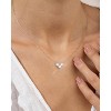 Molenia Moissanite Necklace for Women, 0.3/0.9 CTW Three-Stone Pendant D Color VVS1 18K Gold Plated 925 Silver Wife Mom Girlfriend Jewelry Gifts - 2 of 4