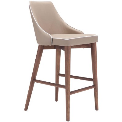 Zuo Moor Counter Stool Beige