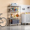 Seville Classics HOME 4-Tier Steel Shelving with Shelf Liners, 36" W x 14" D x 56.5" H - 2 of 4
