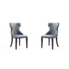 Sapphtopaz 2PCS Wingback Dining Chairs with Diamond Stitch Backrest Upholstered Kitchen Chair with Wood Legs for Dining Room, Living Room - 4 of 4