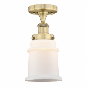Canton - 1 Light Semi-Flush Mount In Industrial Style-11 Inches Tall and 6 Inches Wide - 1 of 1