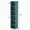 Kumasinova Modern 6-Tier Cube Bookshelf with Storage,Display Shelves Bookcases,Tall Bookshelf for Living Room,Bedroom,Office,Kitchen,Bathroom - 3 of 4