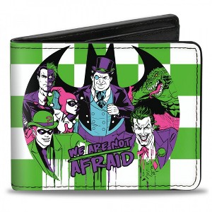 Mens DC Comics Villains Batman's Rogue Gallery Group Collage Bi-Fold Wallet - 1 of 3