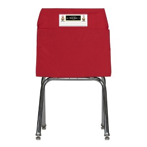 Seat Sack® Standard Chair Pocket Classroom Storage Organizer - 14 inch, Red - 1 of 3