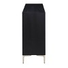 Treasure Trove Accents 4 Door Credenza Jetmore Black/Silver - 4 of 4