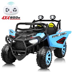 JOYRACER 24V 4WD/2WD Switchable Kids Ride on UTV, 2-Seater Electric Car Toys with Remote, MP3/USB/Bluetooth Music, Horn & LED - 1 of 4