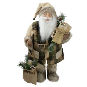 Northlight 24" Beige Santa Claus with Gifts Christmas Figure - 1 of 4