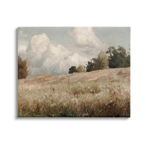 Stupell Industries Classic Nature Field Landscape Canvas Wall Art, 30 X ...