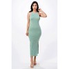 Slickblue Side Slit Maxi Dress, High Neck Sleeveless, Women’s Form-Flattering Style, Multiple Color Options, Size S-L - 2 of 4