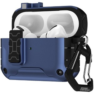 Nakedcellphone MagnaFlip Combo for Apple Airpods Pro 3 - Rugged Magnetic Case + Lanyard + Cleaning Kit + Carabiner Clip (Compatible with MagSafe) - 1 of 4