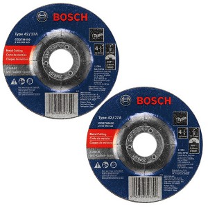 Bosch 4-1/2 x 3/32 Inch 24 Grit Light Grinding/Cutting Wheels - CG27M450-2PK - 1 of 1