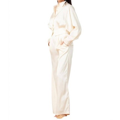 Women's Satin Button Down Blouse - LUCCA