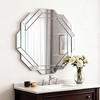 KWPZQEB Bathroom Mirror, Luxury Glass Decorative Mirror with Beveled Edge Frameless Design, Art Decor Wall Mounted Vanity Mirror for Hallway, Entryway - 2 of 4