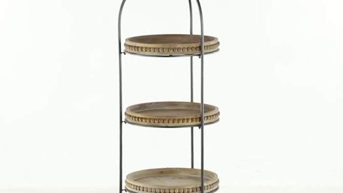 Traditional Metal Shelving Unit - Olivia &#38; May, 2 of 7, play video