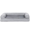 FurHaven Plush and Suede Cooling Gel Top Memory Foam Sofa Dog Bed - 2 of 3