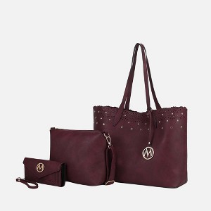 MKF Collection Mariahna 3-Piece Set – Shopper Tote, Crossbody Bag, and Wristlet Wallet Purse by Mia K - 1 of 4