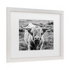 Trademark Fine Art - Nathan Larson Highland Cow Staring Contest Crop Matted Framed Art - 3 of 4