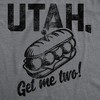 Mens Funny T Shirts Utah Get Me Two Sarcastic Sandwhich Graphic Novelty Tee For Men - Crazy Dog Men's T Shirt With Movie Sayings - 2 of 4
