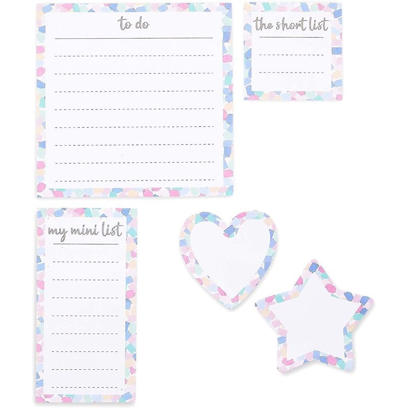 Paper Junkie 10 Pieces Pastel To Do Sticky Notes Set, 300 Sheets Per Memo Pad, 5 Sizes, 3 of 6