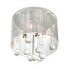 CWI Lighting Water Drop 4 Light Drum Shade Flush Mount With Chrome Finish - 3 of 4