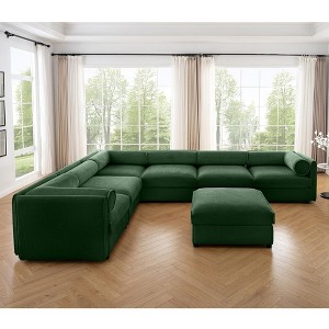 Large Modular Sectional Sofa Sectional Couch with Storage Chenille Sectional Sofa for Living Room - 1 of 4