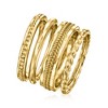 Ross-Simons 18kt Gold Over Sterling Jewelry Set: 4 Stackable Rings - 3 of 4