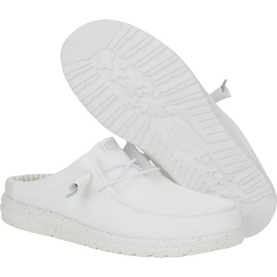 HEYDUDE Men Wally Slip Stretch Sox , White, 10 — фото 4