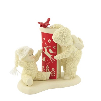 Dept 56 Snowbabies 4.0" Baby's First Sled Red Bird Snow  -  Decorative Figurines