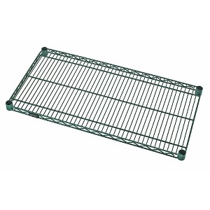 Quantum Storage Systems Wire Shelf, 24"W X 24"D, 600 - 800 Lb. Capacity, Green Epoxy Antimicrobial Finish, Nsf - 1 of 1