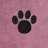 Bone Dry Embroidered Microfiber Pet Towel, Set 3 Piece, Rose, Small - 2 of 4