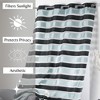 Evideco French Home Goods Striped Sheer Curtain Panel - Light-Filtering Drape for Modern Home Décor, 95 x 55 Inches - image 2 of 4