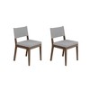 Nathan James Set of 2 Linus Dining Chair Light Gray - 2 of 4
