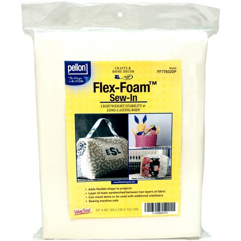 Pellon Flex-foam Sew-in Stabilizer-20"x60" : Target