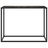 vidaXL Console Table Black Tempered Glass 39.4 in x 13.8 in x 29.5 in - 2 of 4