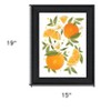 HomeRoots Citrus Orange Botanical Black Framed Print Wall Art - 3 of 4