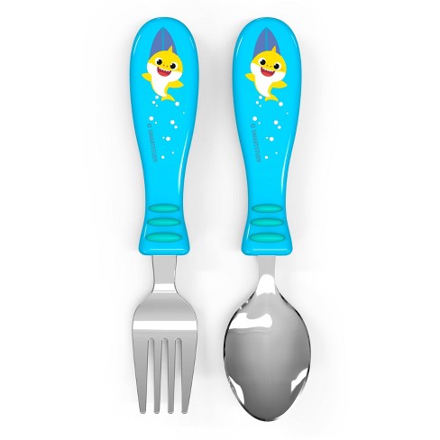 1 Set Toddler Utensils, Toddler Forks and Spoons, Stainless Steel