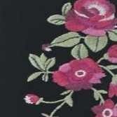 black bloom embroidery