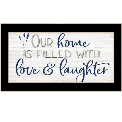HomeRoots Our Home Black Framed Print Wall Art