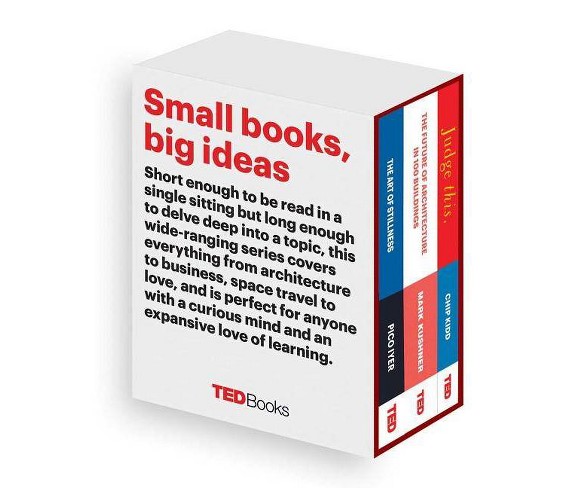 Ted Books: Small books, big ideas : The Art of Stillness / The Future of Architecture / Judge This