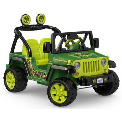 power wheels jeep wrangler green