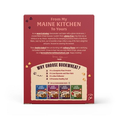 Better With Buckwheat Maine Crisp Crackers Cranberry Almond - 4oz