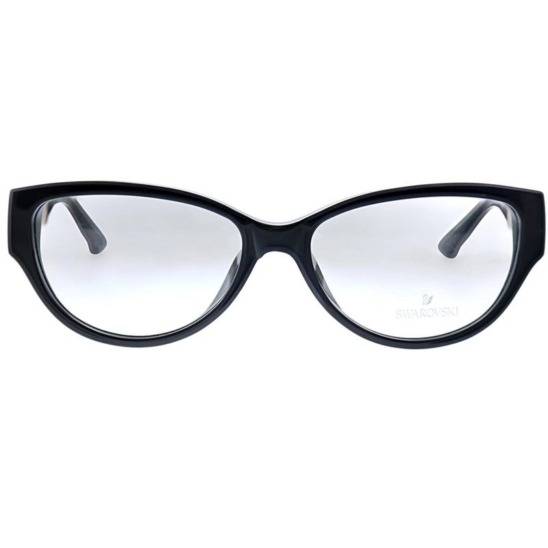 Swarovski  001 Womens Square Eyeglasses Black 56mm, 1 of 4